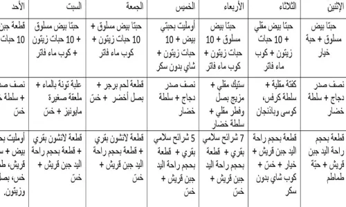 تجربتي مع رجيم دشتي لمدة اسبوع