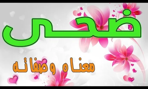 ما معنى اسم ضحى؟